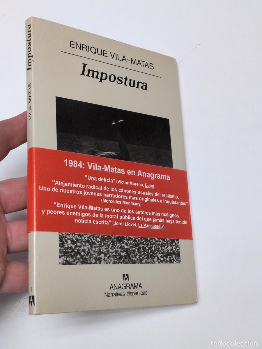 Libros de segunda mano: Impostura (dedicado por el autor) - Vila-Matas, Enrique