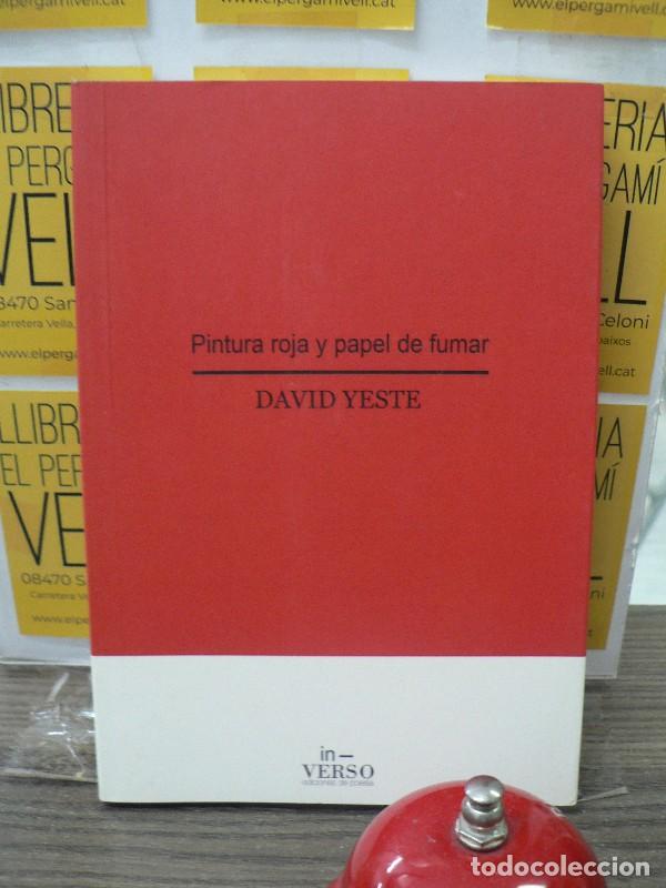 Libros de segunda mano: Pintura roja y papel de fumar - David Yeste - In-Verso ediciones de poes&iacute;a