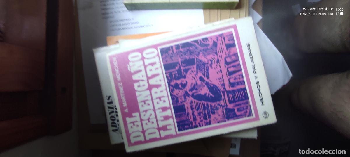 Libros de segunda mano: EL DESENGA&Ntilde;O LITERARIO. - MARTINEZ MENCHEN, Antonio.