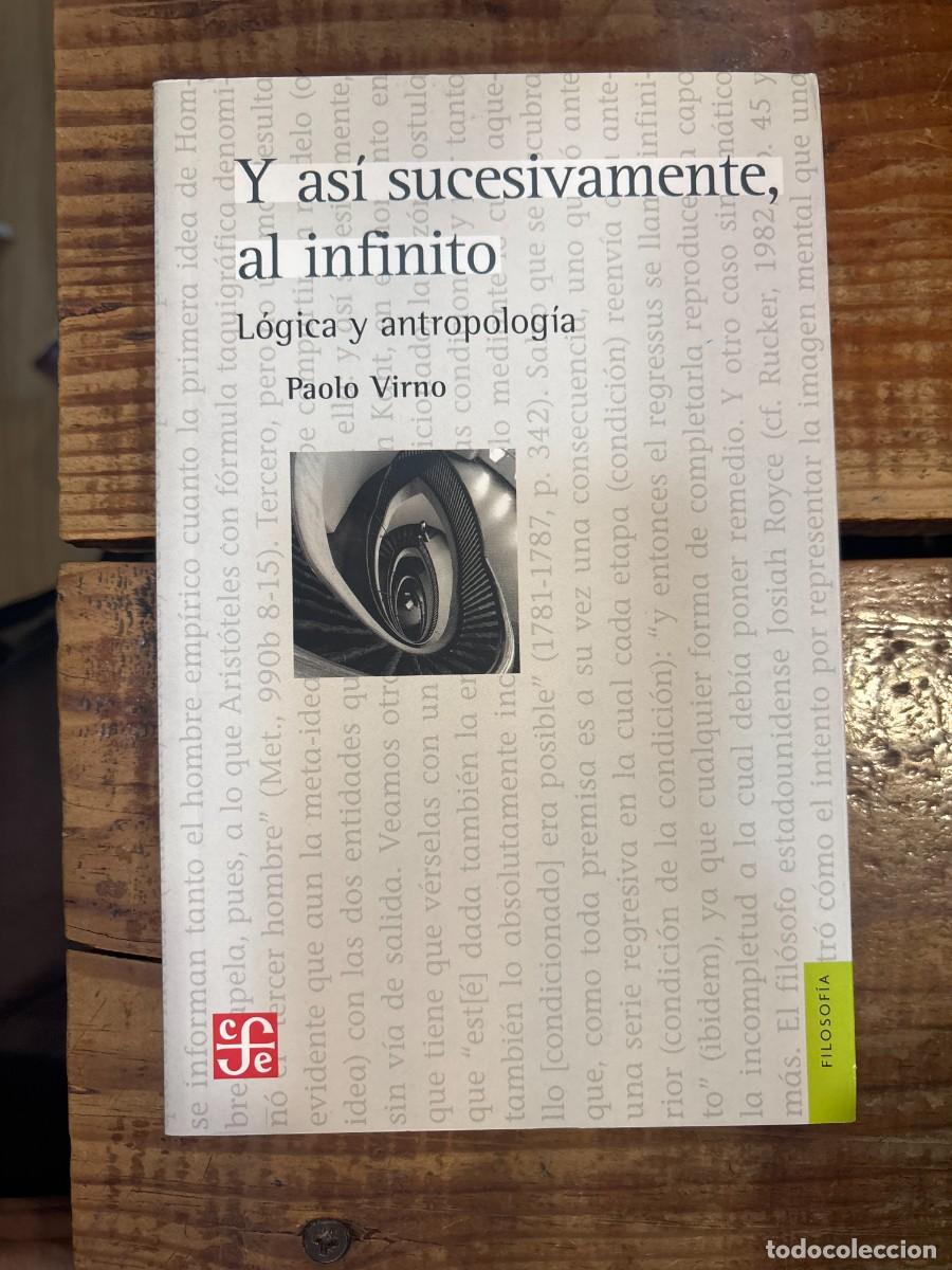 Libros de segunda mano: Y Asi Sucesivamente Al InfinitoVIRNO, PAOLO Idioma: Espa&ntilde;ol