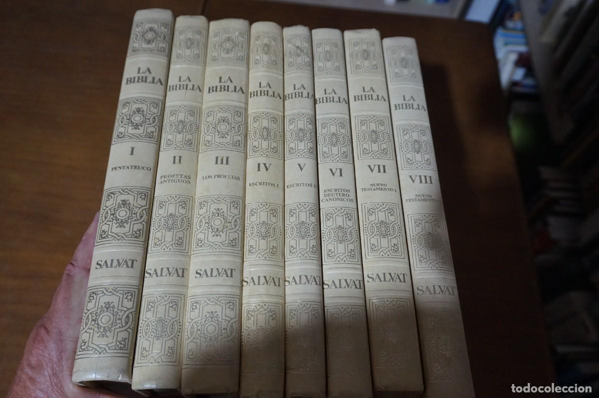 Libros de segunda mano: AMF-15G/ 8 TOMOS - LA BIBLIA - SALVAT EDITORES