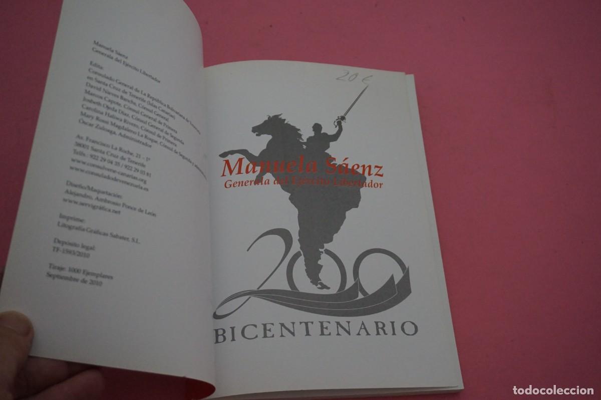Libros de segunda mano: AMF-15H/ MANUELA SAENZ - GENERALA DEL EJERCITO LIBERTADOR - Foto 2