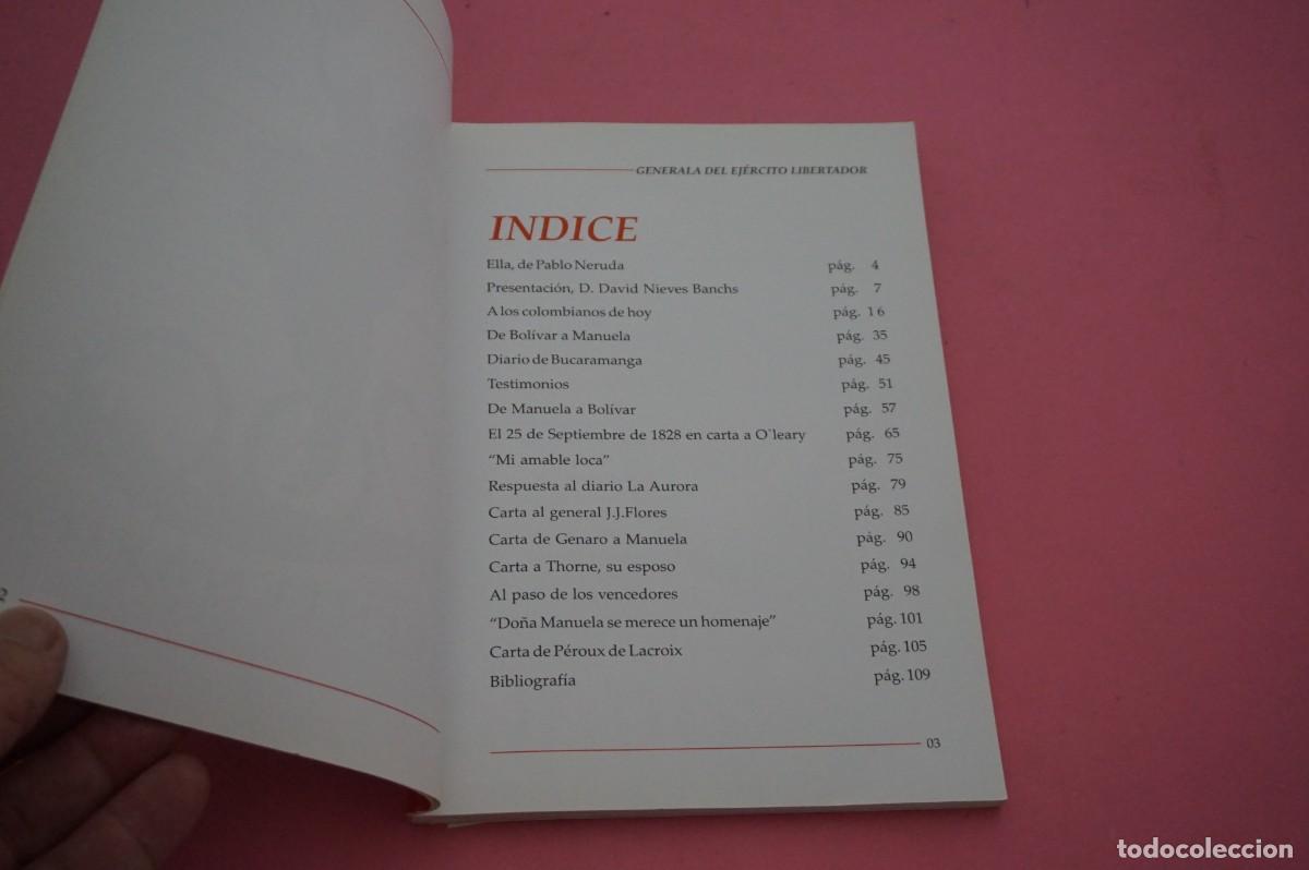 Libros de segunda mano: AMF-15H/ MANUELA SAENZ - GENERALA DEL EJERCITO LIBERTADOR - Foto 3