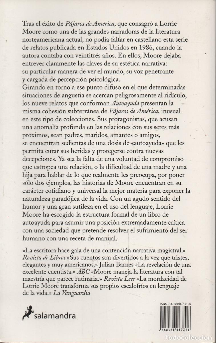 Libros de segunda mano: Autoayuda. Lorrie Moore. Salamandra. 1&ordf;edici&oacute;n. 2002. - Foto 2