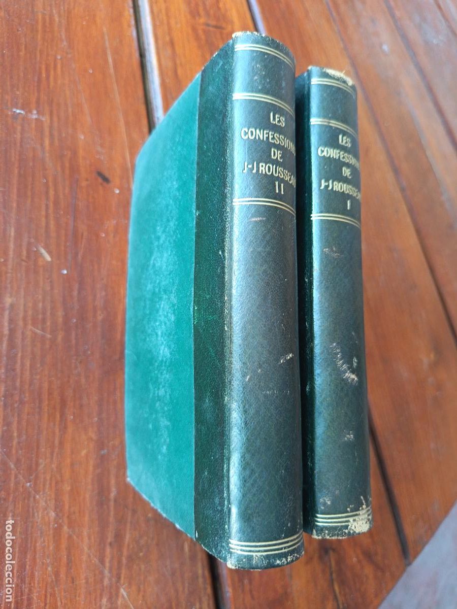 Libros de segunda mano: LES CONFESSIONS DE J. J. ROUSSEAU. 2 TOMOS. ED. ERNEST FLAMMARION. PARIS. EN FRANC&Eacute;S.