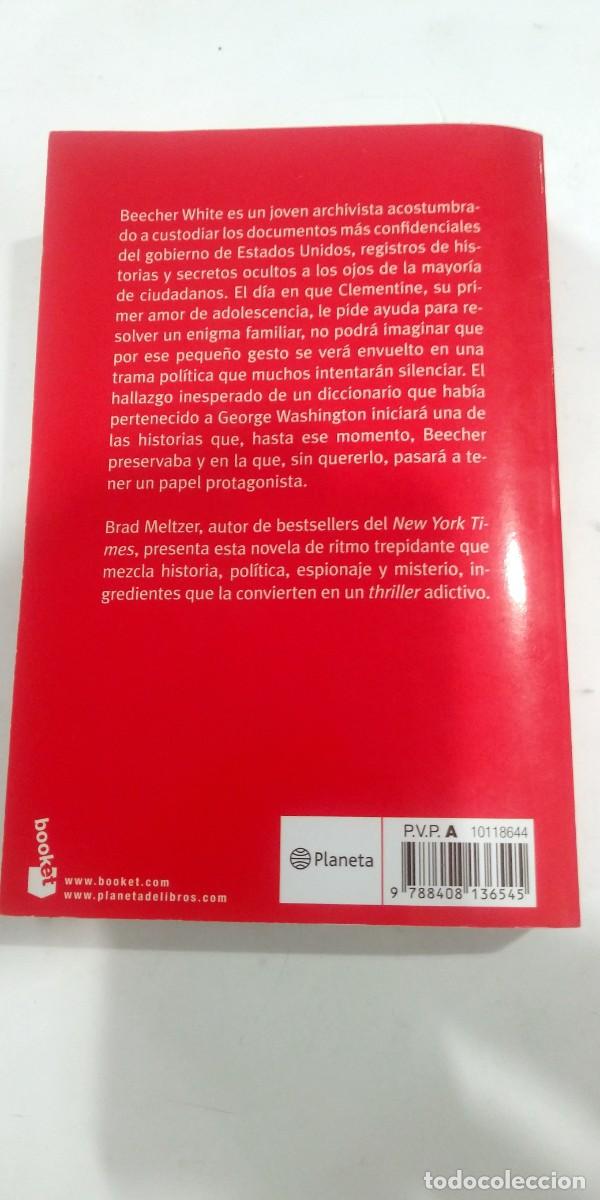 Libros de segunda mano: El circulo &iacute;ntimo Brad Meltzer - Foto 2
