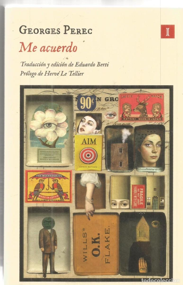 Libros de segunda mano: GEORGES PEREC. ME ACUERDO. IMPEDIMENTA. PRIMERA EDICION