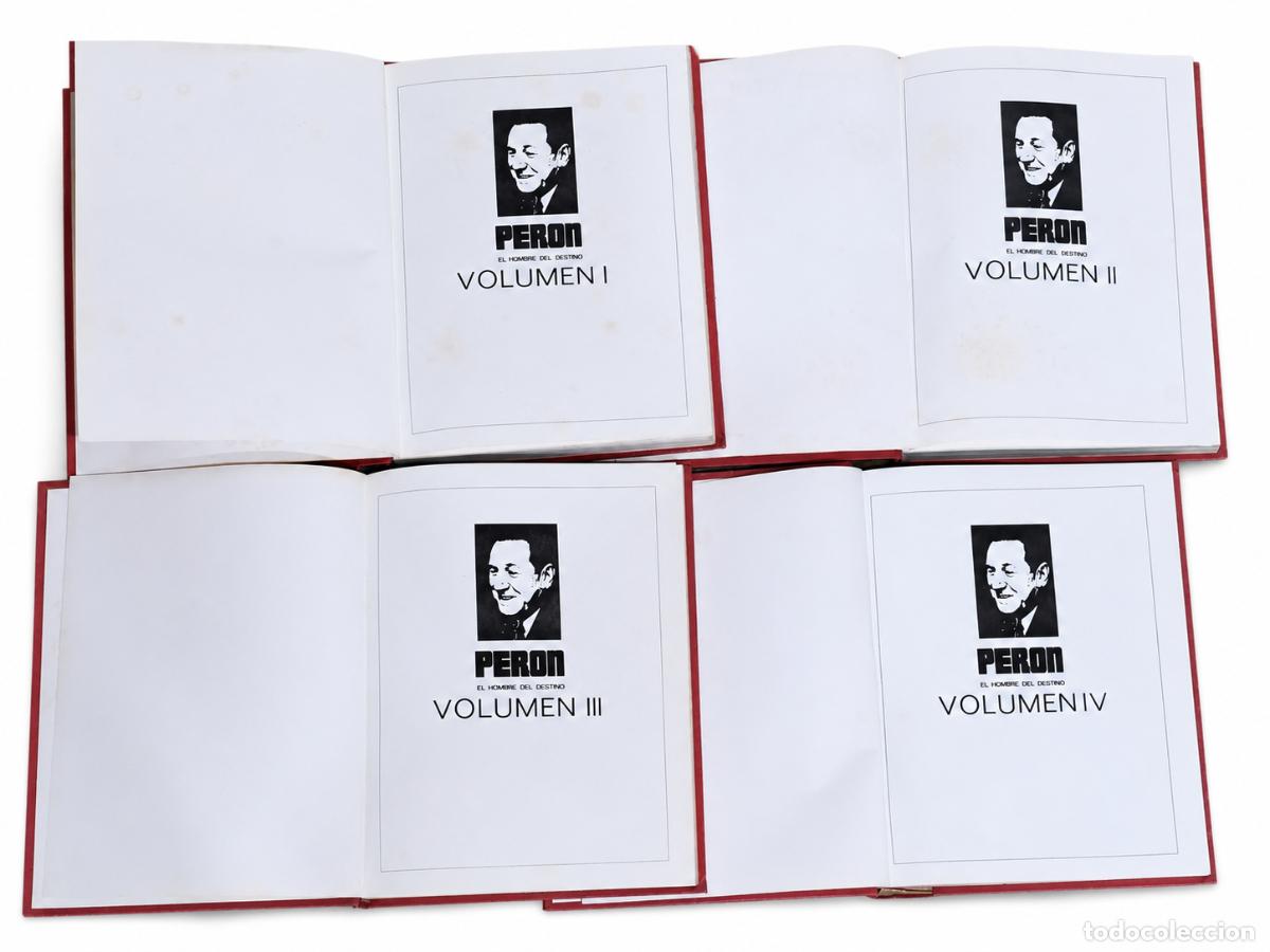 Libros de segunda mano: PER&Oacute;N, EL HOMBRE DEL DESTINO &ndash; OBRA COMPLETA EN CUATRO VOL&Uacute;MENES &ndash; ABRIL EDUCATIVA Y CULTURAL LM