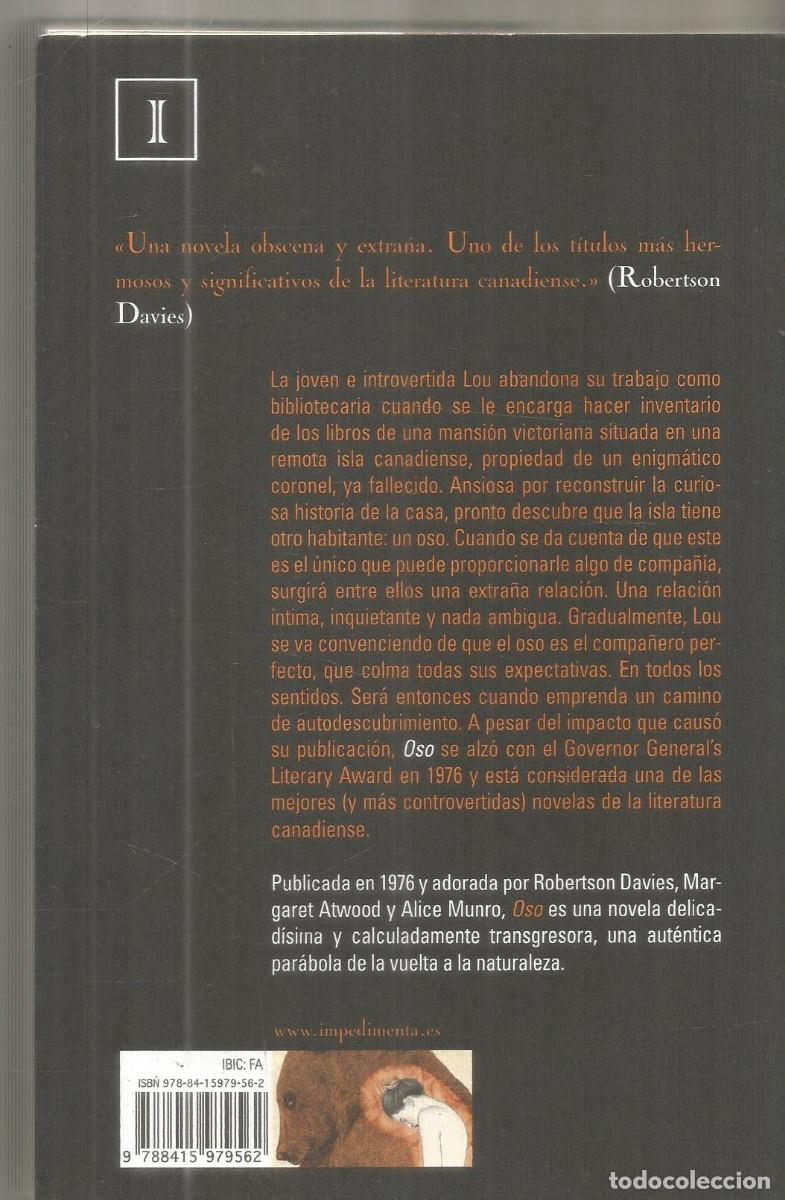 Libros de segunda mano: MARIAN ENGEL. OSO. IMPEDIMENTA. - Foto 2