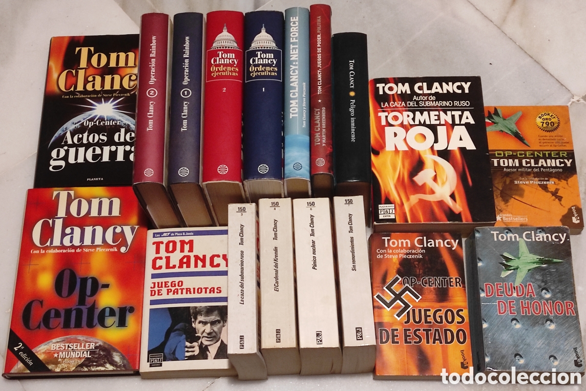 Libros de segunda mano: Lote de 18 libros Tom Clancy