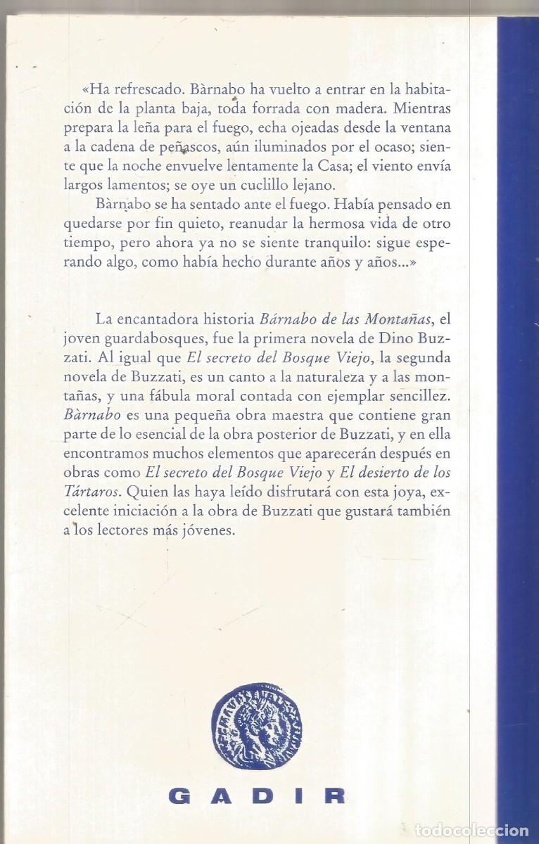 Libros de segunda mano: DINO BUZZATI. BARNABO DE LAS MONTA&Ntilde;AS. GADIR - Foto 2