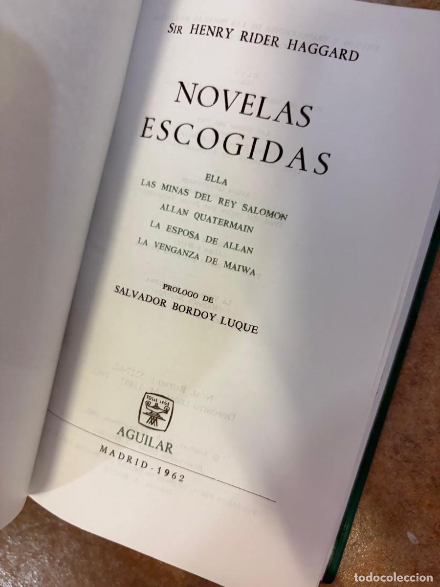 Libros de segunda mano: BLAS97C Sir Henry Rider Haggard Novelas escogidas. Aguilar.