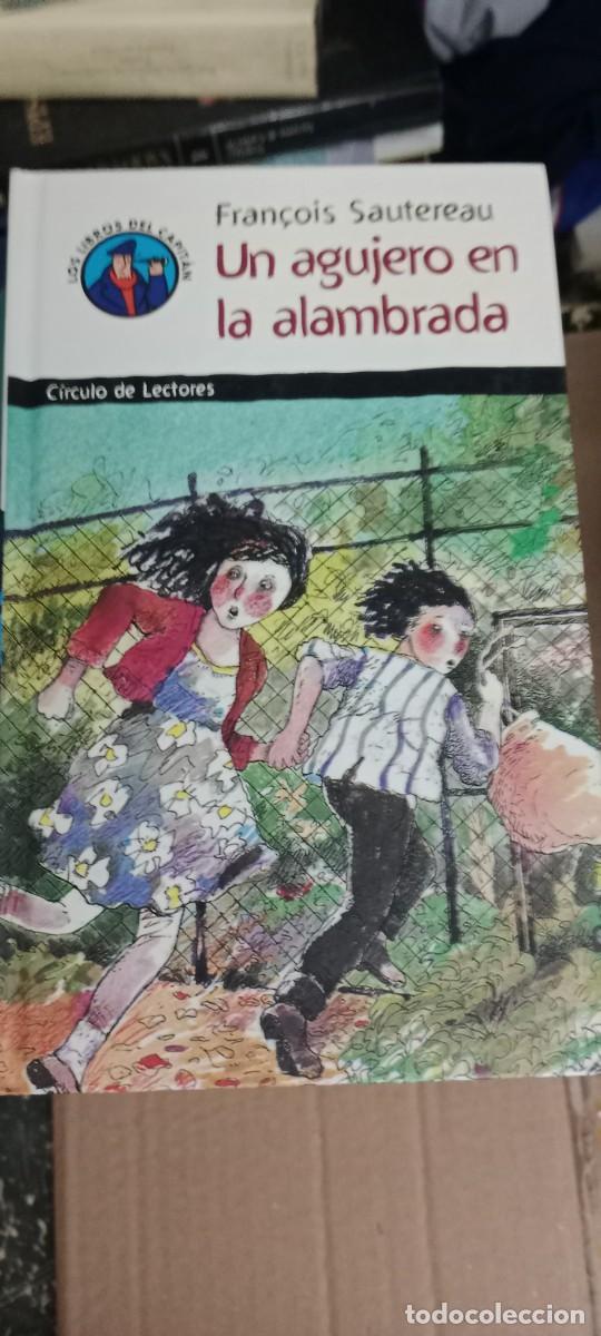 Libros de segunda mano: UN AGUJERO EN LA ALAMBRADA. FRAN&Ccedil;OIS SAUTEREAU, ILUSTRA MARIO RABASSI. LIBRO E-SAN