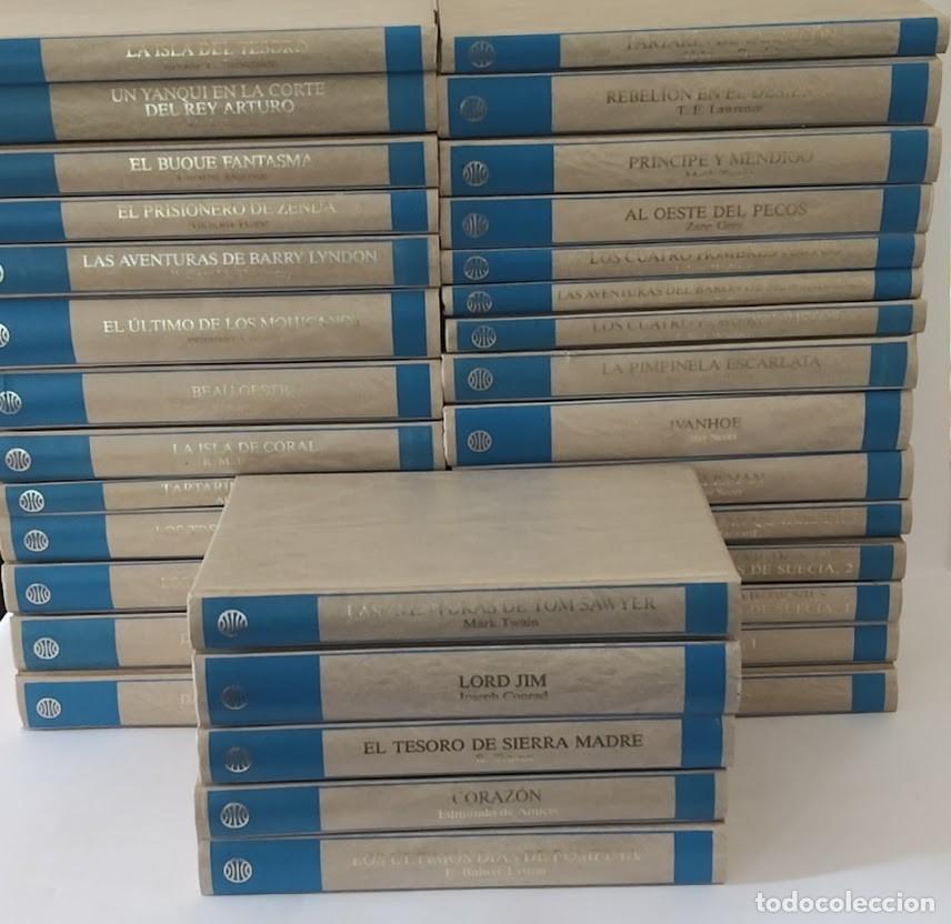 Libros de segunda mano: 32 libros Biblioteca Mundial de Grandes Aventuras 1988