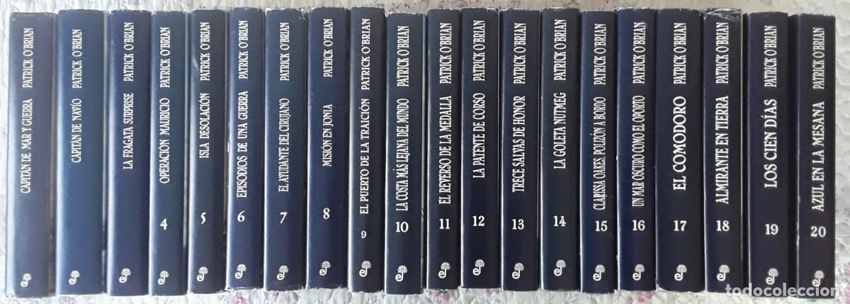 Libros de segunda mano: PATRICK O'BRIAN. LAS AVENTURAS DE LA ARMADA INGLESA. 20 NOVELAS HIST&Oacute;RICAS. EDHASA. PRIMERA EDICI&Oacute;N.