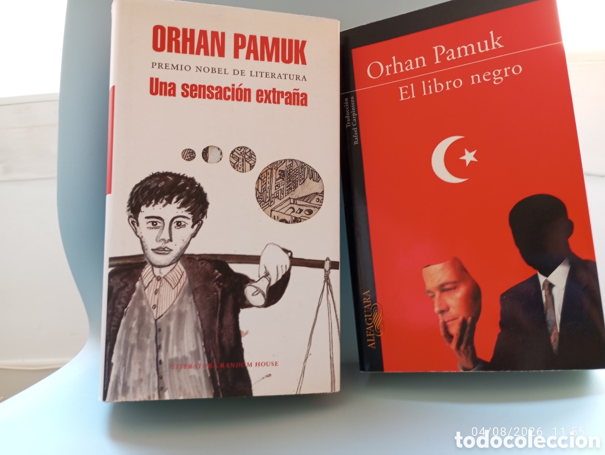 Libros de segunda mano: 2 libros . Orhan Pamuk . Una sensacion extra&ntilde;a . random house.y El libro negro . Alfaguara