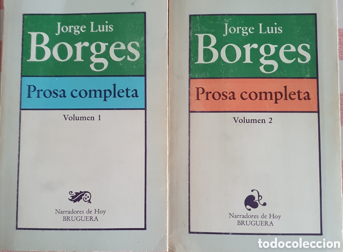 Libros de segunda mano: Jorge luis borges prosa completa 2 vol&uacute;menes