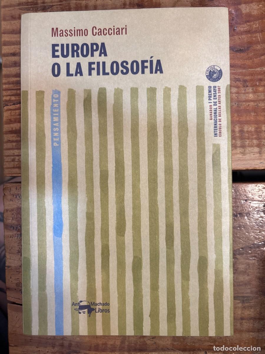 Libros de segunda mano: Europa o la filosof&iacute;a Massimo, Cacciari