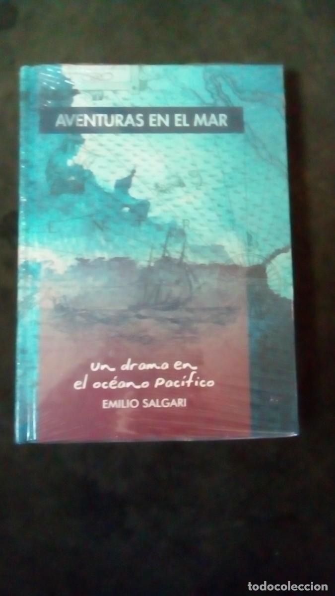 Libros de segunda mano: UN DRAMA EN EL OCEANO PACIFICO.- EMILIO SALGARI.- AVENTURAS EN EL MAR-. NUEVO PRECINTADO