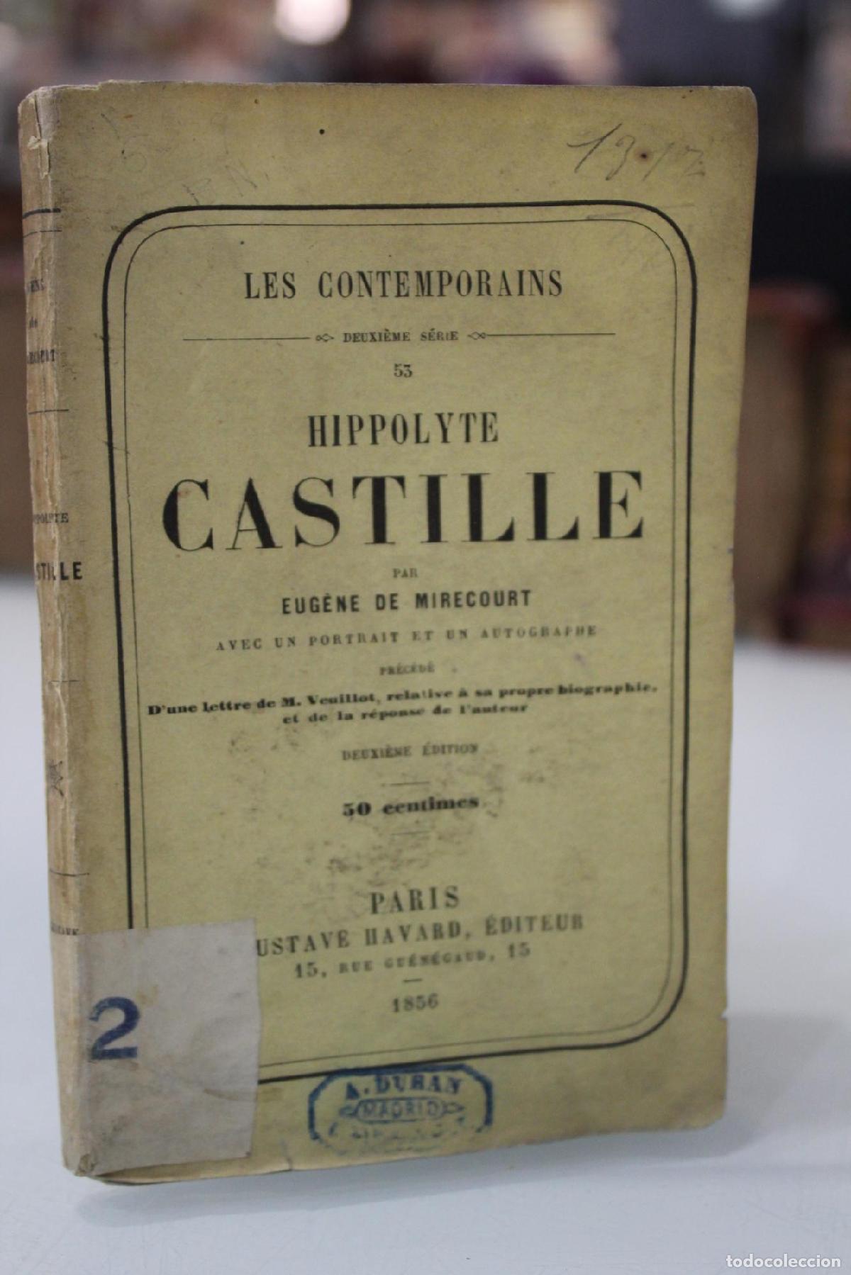 Libros de segunda mano: Hippolyte Castille. - Mirecourt, Eug&egrave;ne.