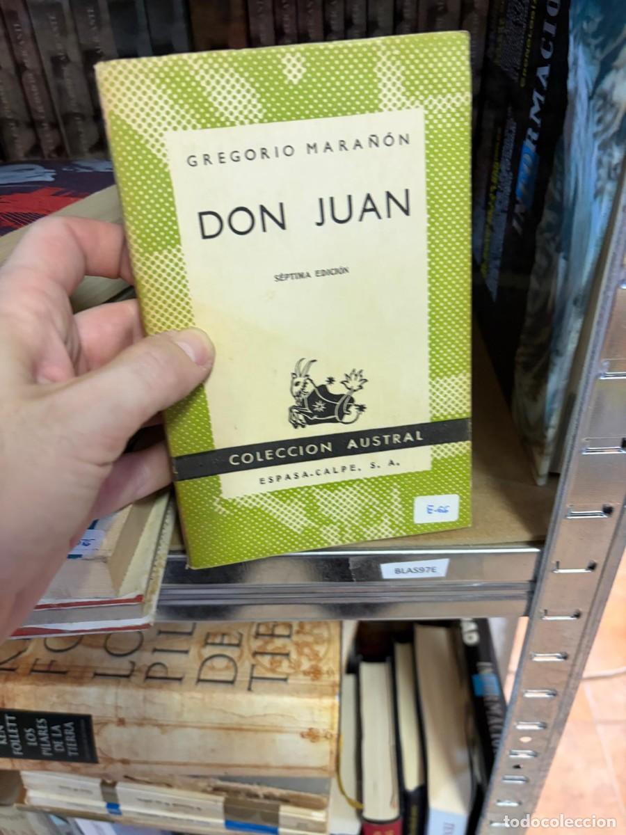 Livres d'occasion: BLAS97E Don Juan &mdash; Gregorio Mara&ntilde;&oacute;n &mdash; Espasa-Calpe (Colecci&oacute;n Austral).