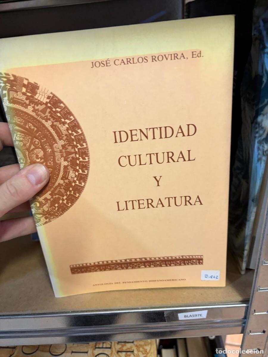 Libros de segunda mano: BLAS97E Jos&eacute; Carlos Rovira (ed.) &ndash; Identidad cultural y literatura.
