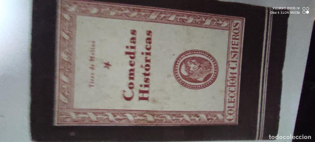 Libros de segunda mano: Tirso de Molina. Comedias hist&oacute;ricas. Colecci&oacute;n Cisneros