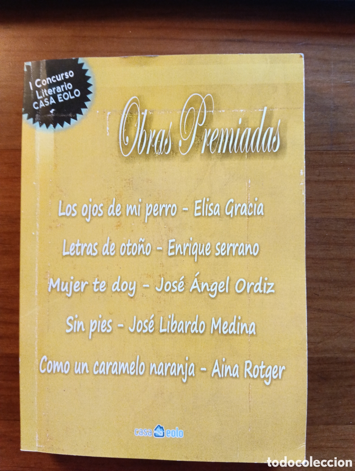 Libros de segunda mano: Obras Premiadas, I concurso Literario Casa Eolo
