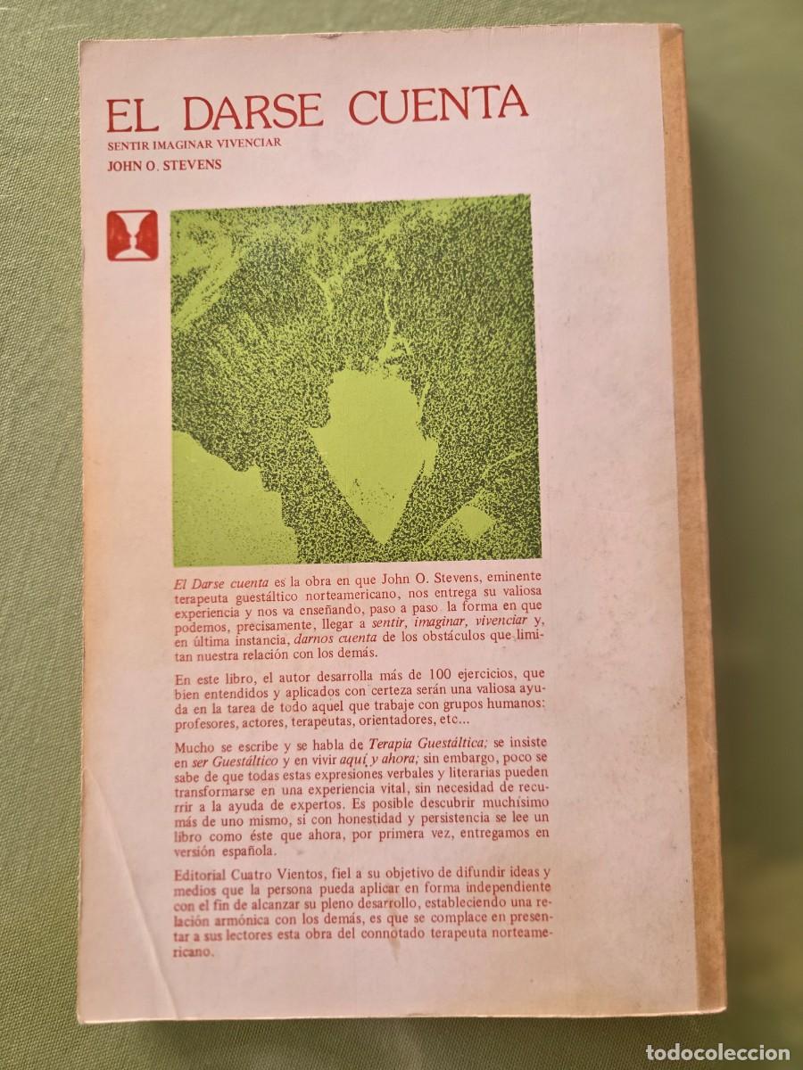 Libros de segunda mano: JOHN O. STEVENS. EL DARSE CUENTA. - Foto 2
