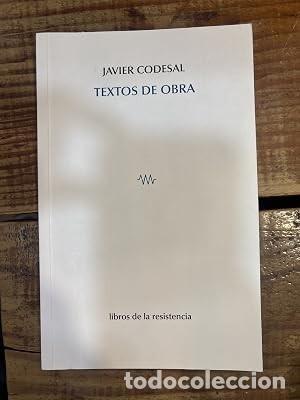 Libros de segunda mano: Textos de obra Codesal (1958-), Javier