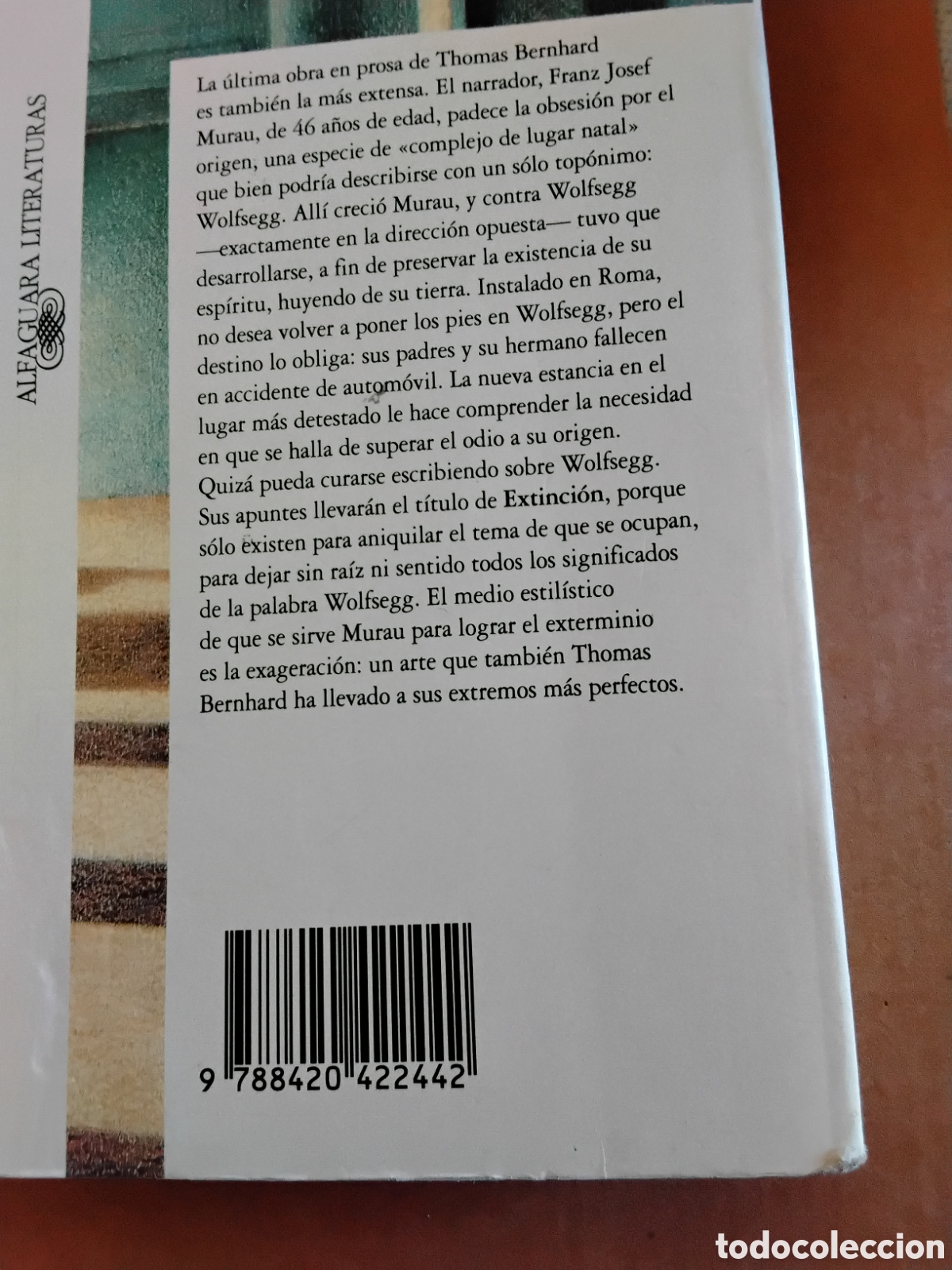 Libros de segunda mano: EXTINCI&Oacute;N. THOMAS BERNHARD - Foto 2