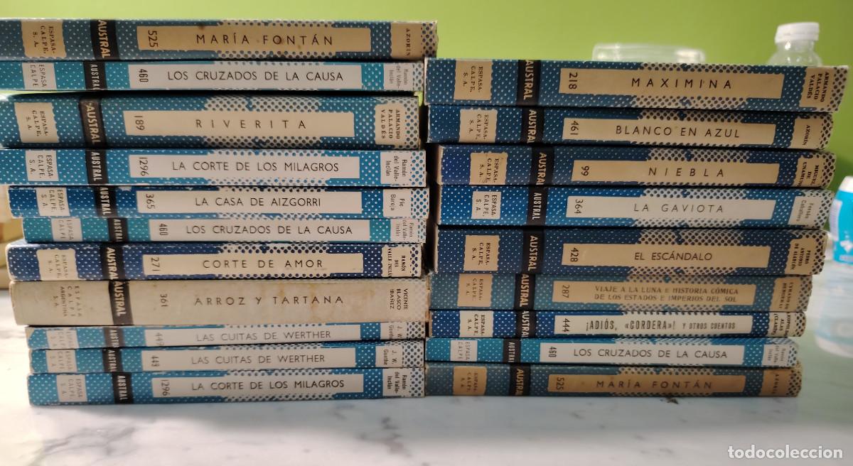Libros de segunda mano: Lote de 20 libros de la Colecci&oacute;n Austral (Serie Azul, narrativa)