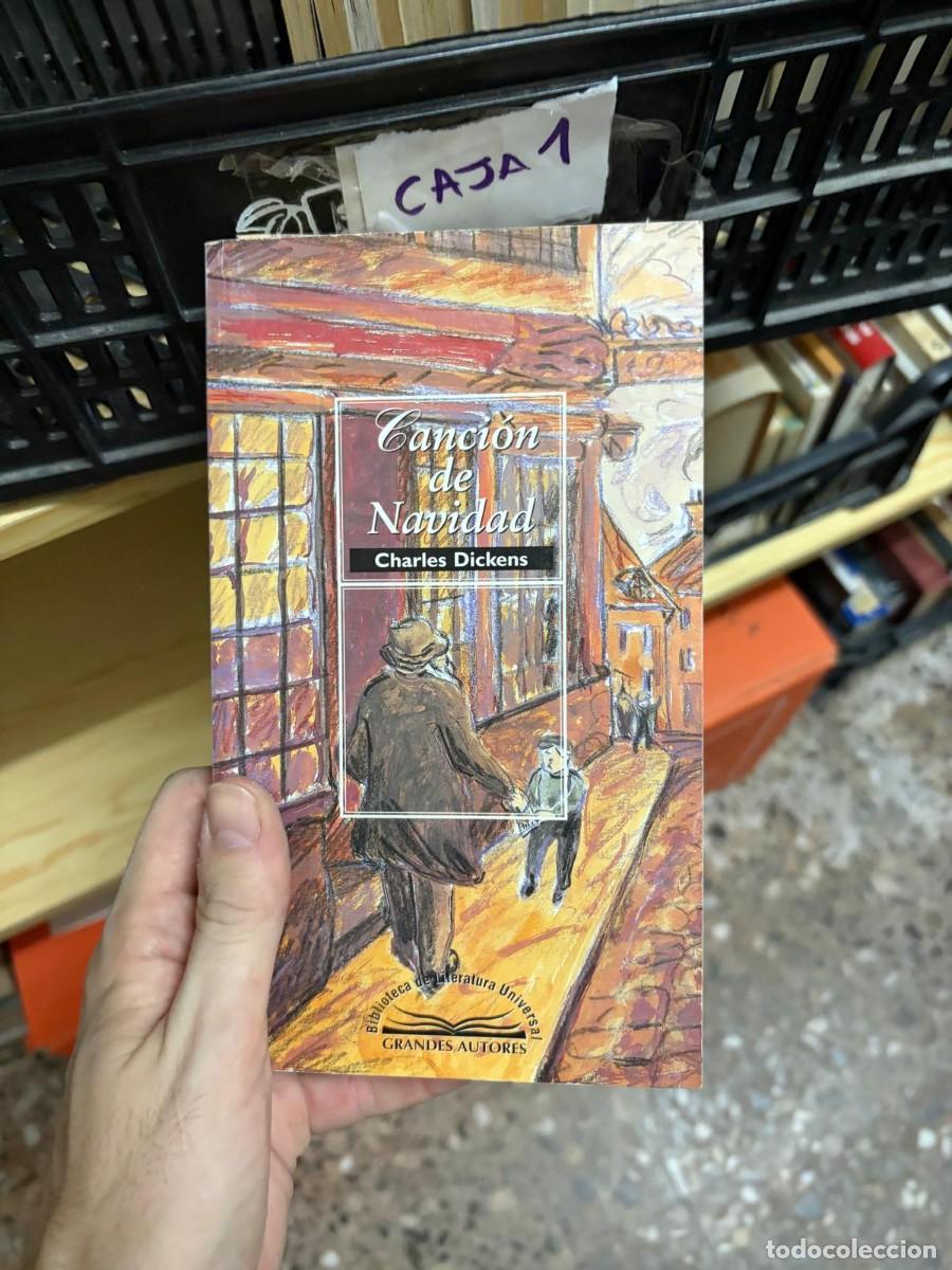 Libros de segunda mano: CAJA1 Charles Dickens, Canci&oacute;n de Navidad, Biblioteca de Literatura Universal Grandes Autores