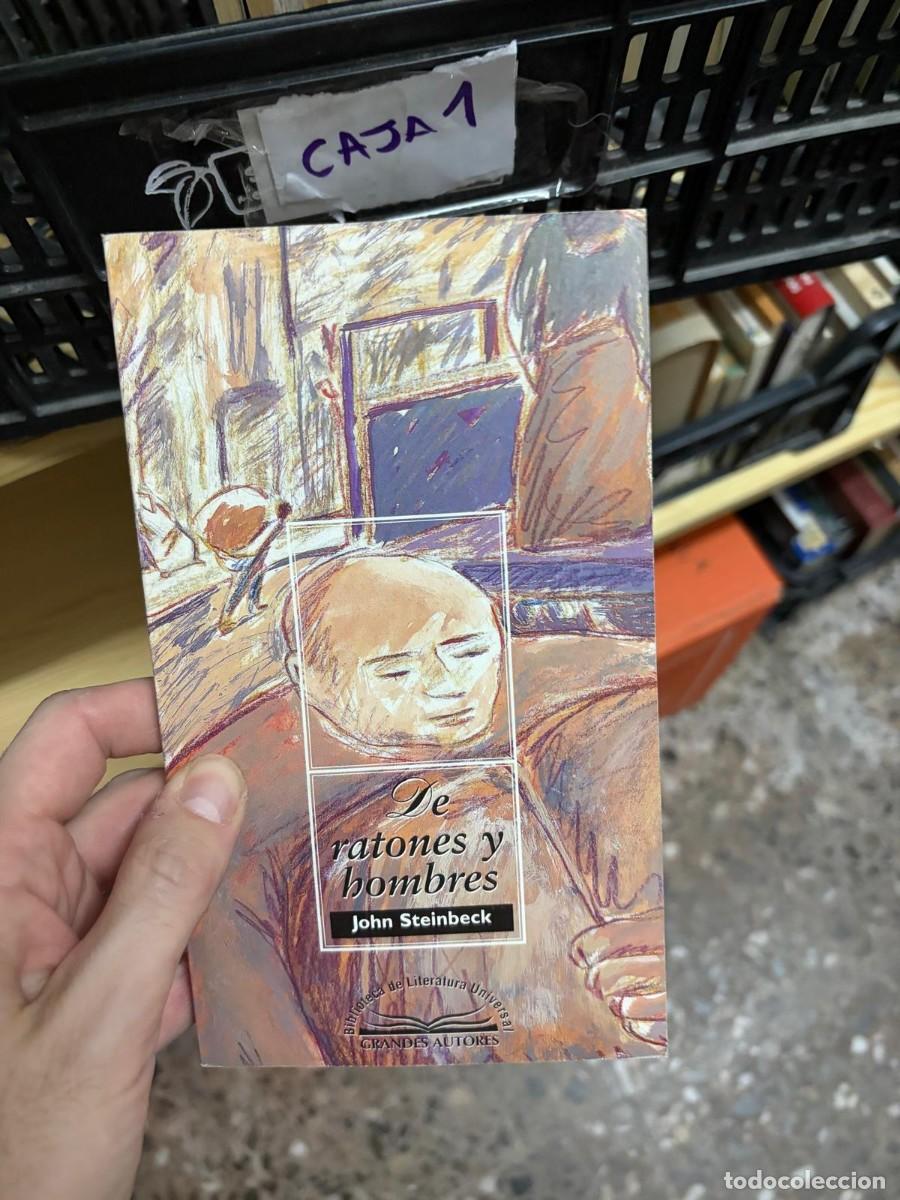 Libros de segunda mano: CAJA1 John Steinbeck, De ratones y hombres, Biblioteca de Literatura Universal Grandes Autores