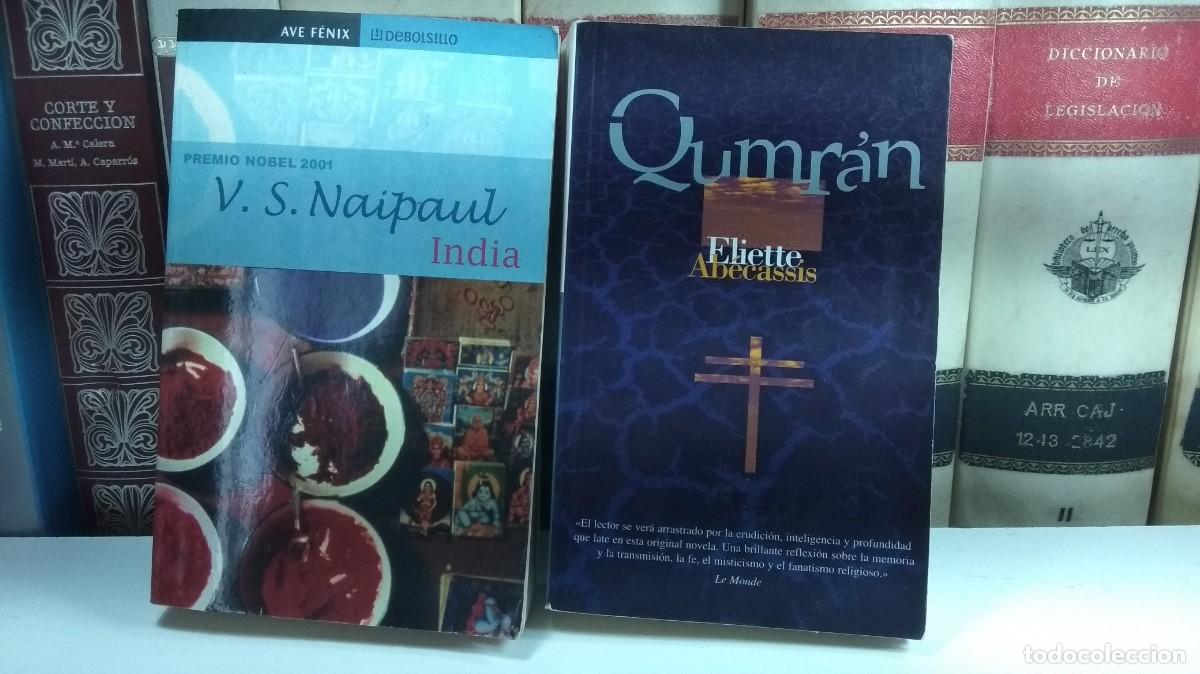 Libros de segunda mano: Lote con 2 libros: 1) QUMR&Aacute;N, Por Eliette Ab&eacute;cassis / INDIA. Por V.S.NAIPAUL.