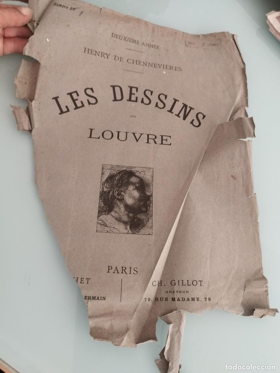 Libros de segunda mano: Cubierta deteriorada del libro Les Dessins du Louvre.