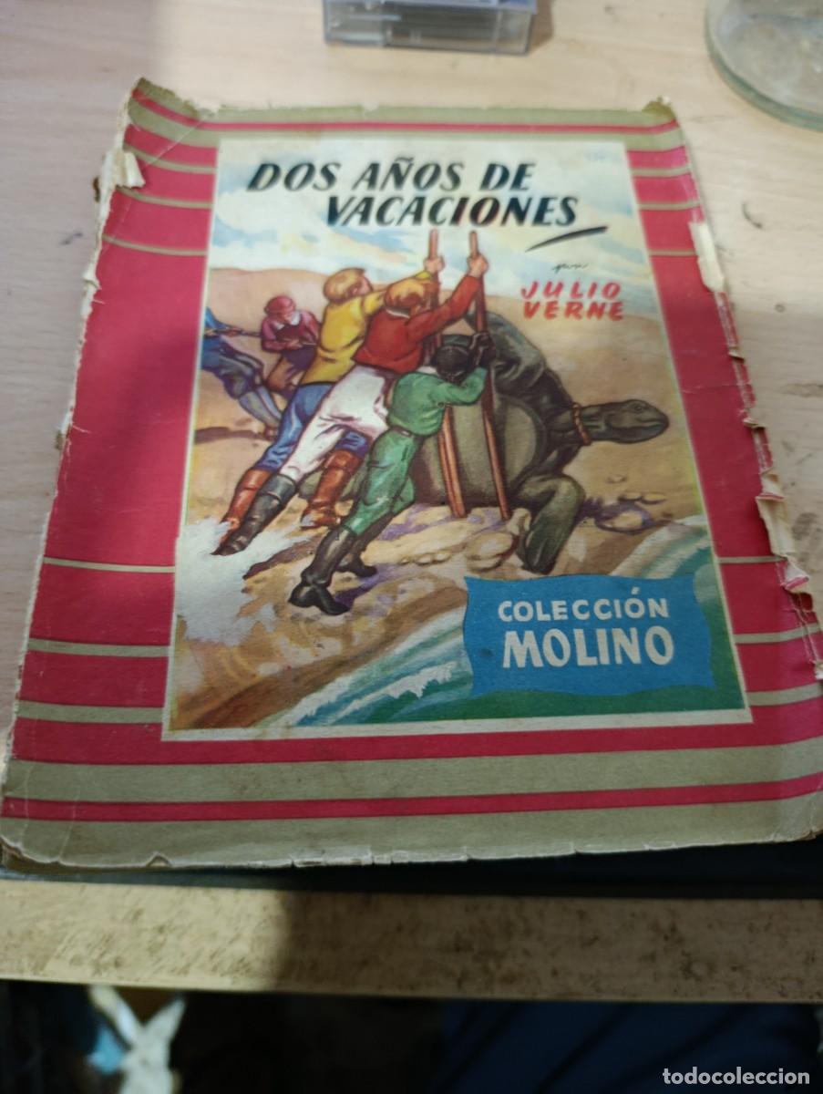 Libros de segunda mano: DOS A&Ntilde;OS DE VACACIONES. JULIO VERNE COLECCION MOLINO. 1953 EST32B3