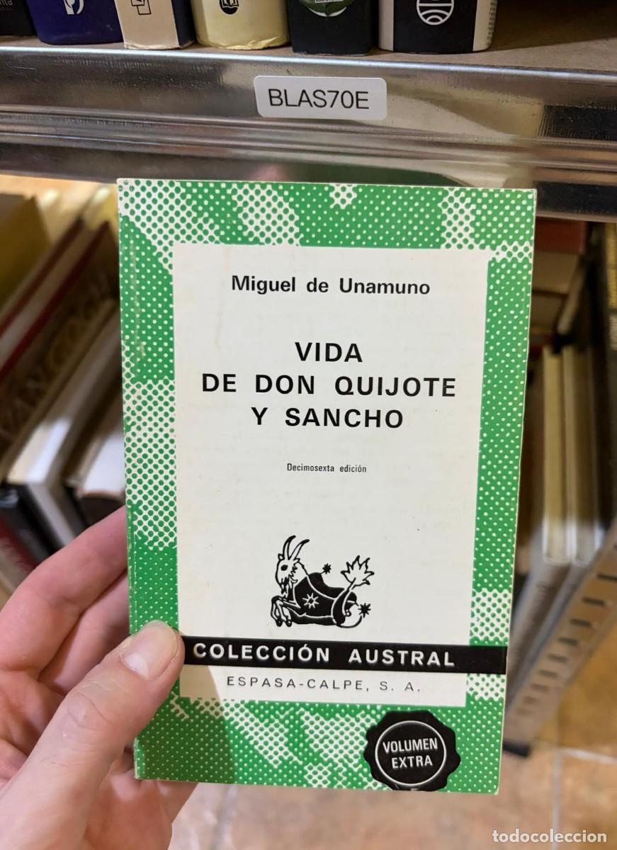 Libros de segunda mano: BLAS70E Miguel de Unamuno Vida de Don Quijote y Sancho Colecci&oacute;n Austral Espasa-Calpe, S. A.