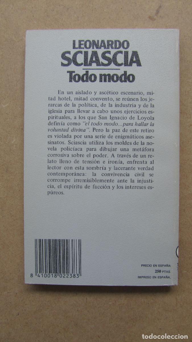 Libros de segunda mano: Todo Modo Leonardo Sciascia - Foto 2