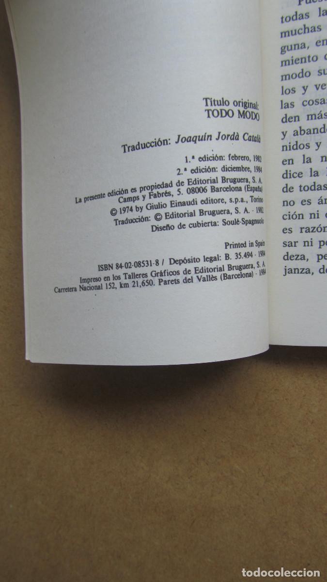 Libros de segunda mano: Todo Modo Leonardo Sciascia - Foto 5