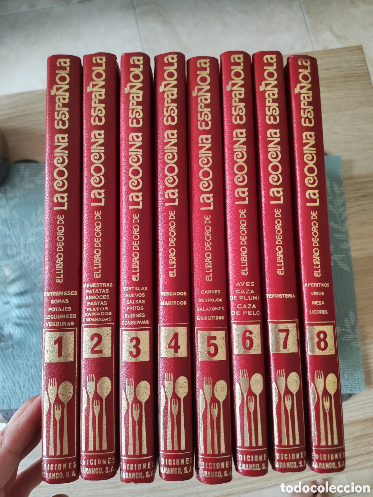 Libros de segunda mano: Colecci&oacute;n completa y original de &rdquo;El Libro de Oro de la Cocina Espa&ntilde;ola&rdquo;, editada por Ediciones Nara