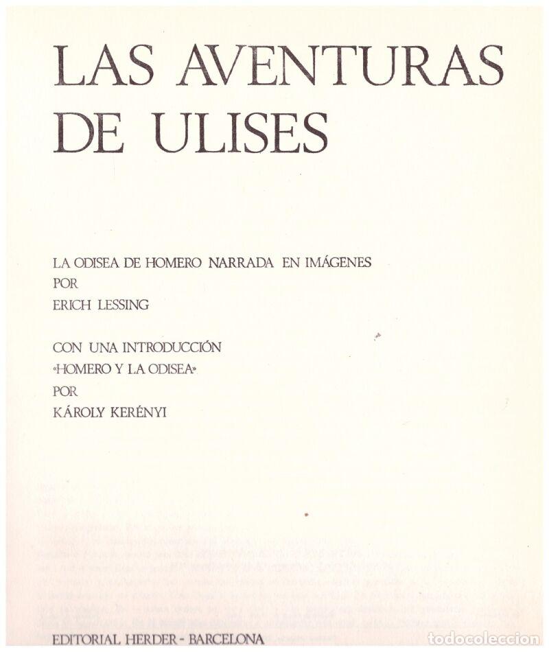 Gebrauchte B&uuml;cher: Las aventuras de Ulises: La Odisea narrada por Erich Lessing - Erich Lessing - Herder - 1969