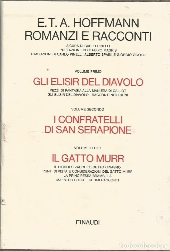 Libros de segunda mano: ROMANZI E RACCONTI - TRES VOLUMENES - E.T.A. HOFFMANN - CON ESTUCHE - EN ITALIANO