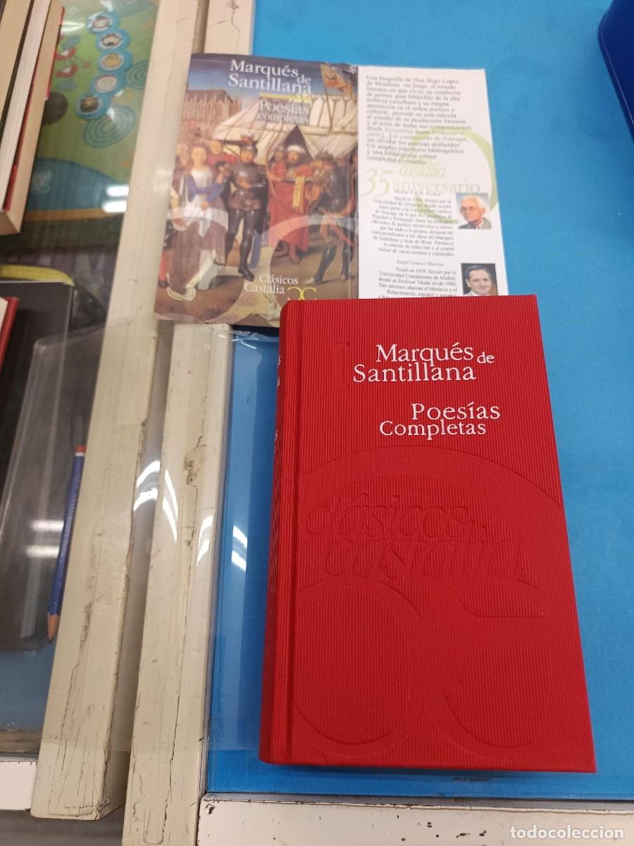 Libros de segunda mano: POESIAS COMPLETAS DEL MARQUES DE SANTILLANA CLASICOS CASTALIA EDICION EN TAPA DURA LUJO