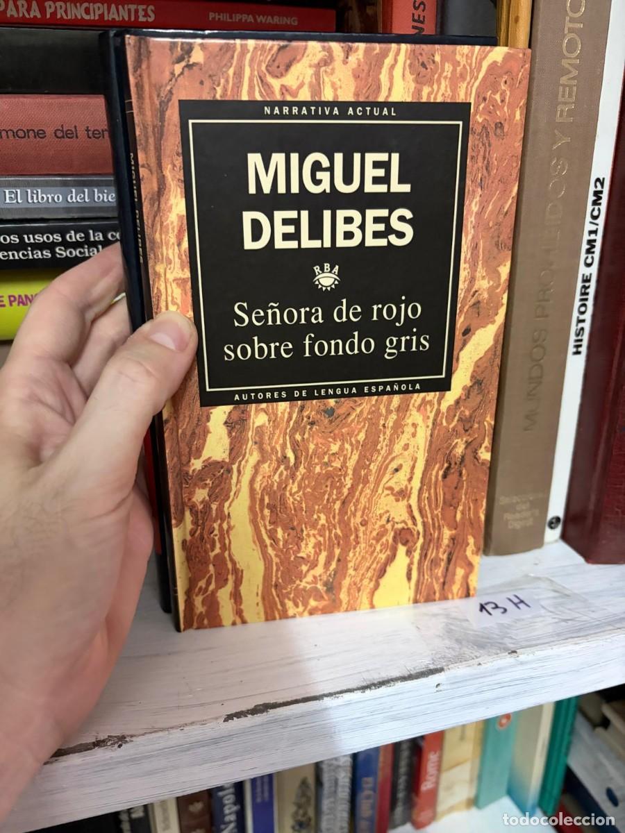 Libros de segunda mano: 13H &mdash; Se&ntilde;ora de rojo sobre fondo gris &mdash; Miguel Delibes &mdash; RBA