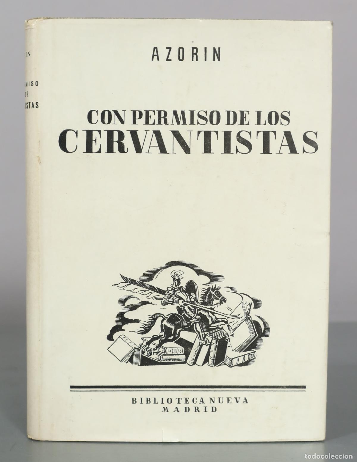 Libros de segunda mano: Con permiso de los cervantistas - Azor&iacute;n - Biblioteca Nueva