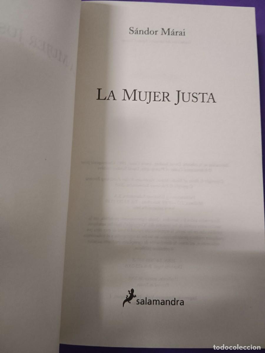 Libros de segunda mano: LA MUJER JUSTA. SANDOR MARAI - Foto 5