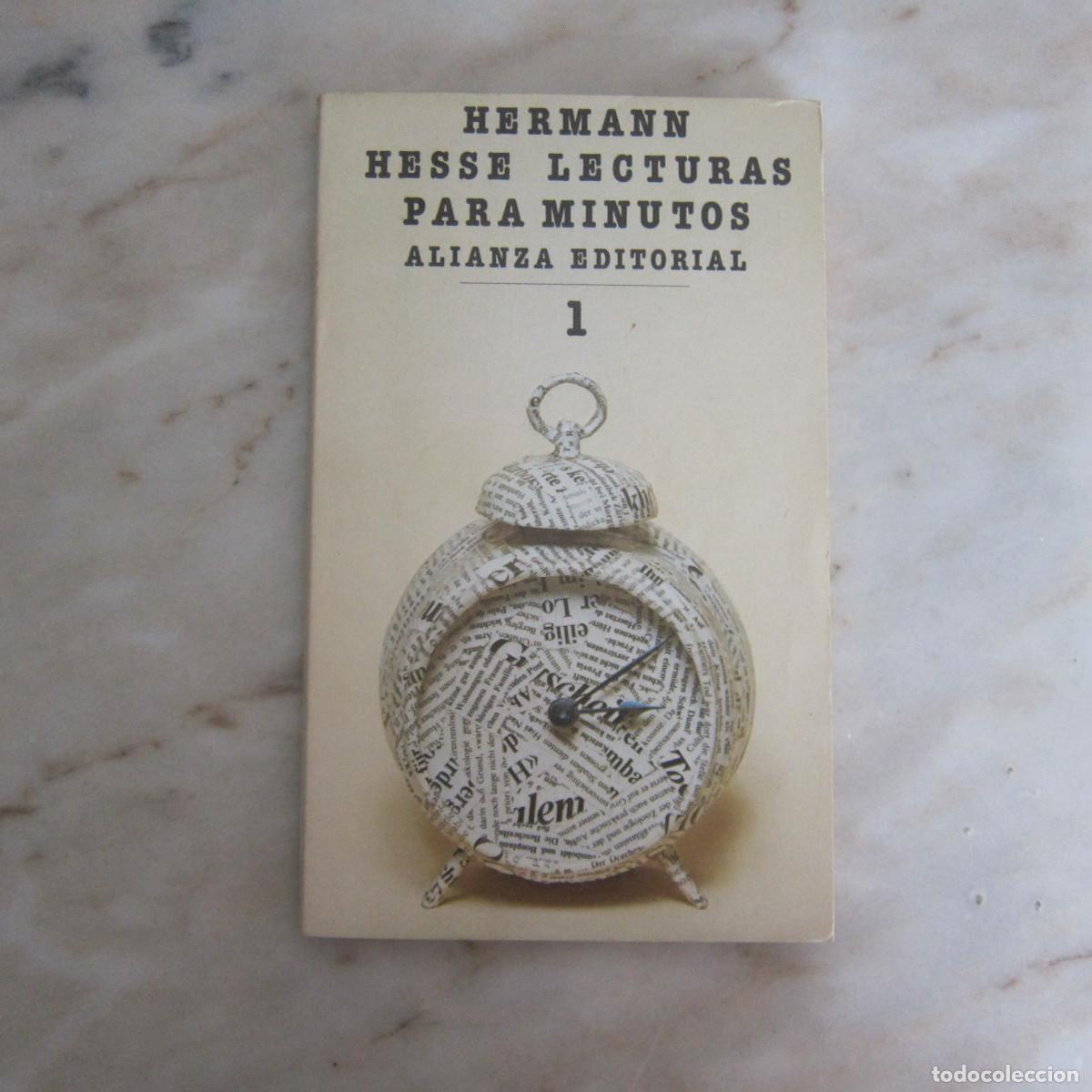 Libros de segunda mano: LECTURAS PARA MINUTOS - HERMANN HESSE (ALIANZA) NOVELA