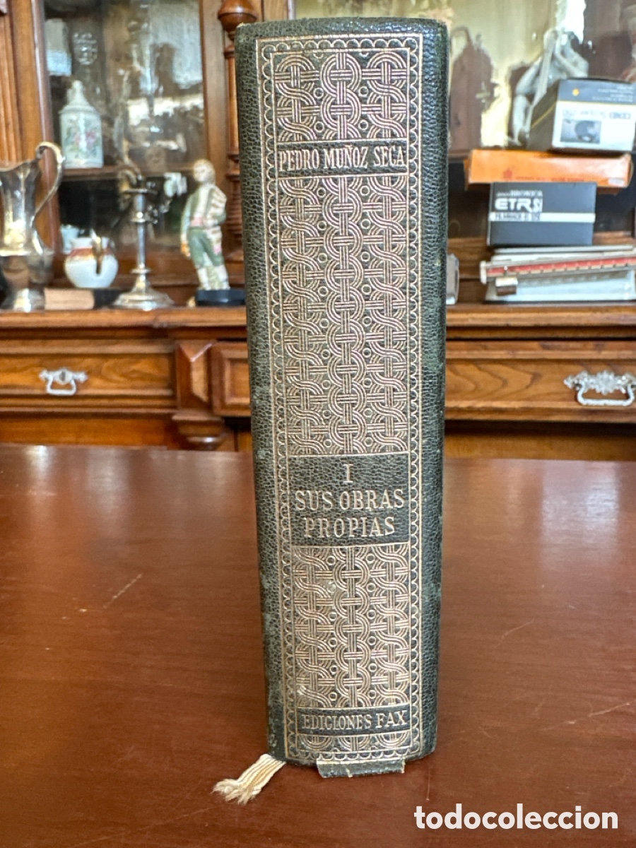 Libros de segunda mano: OBRAS COMPLETAS DE PEDRO MU&Ntilde;OZ SECA. TOMO I. ED. FAX, 1954. 1389 PP. PLENA PIEL.