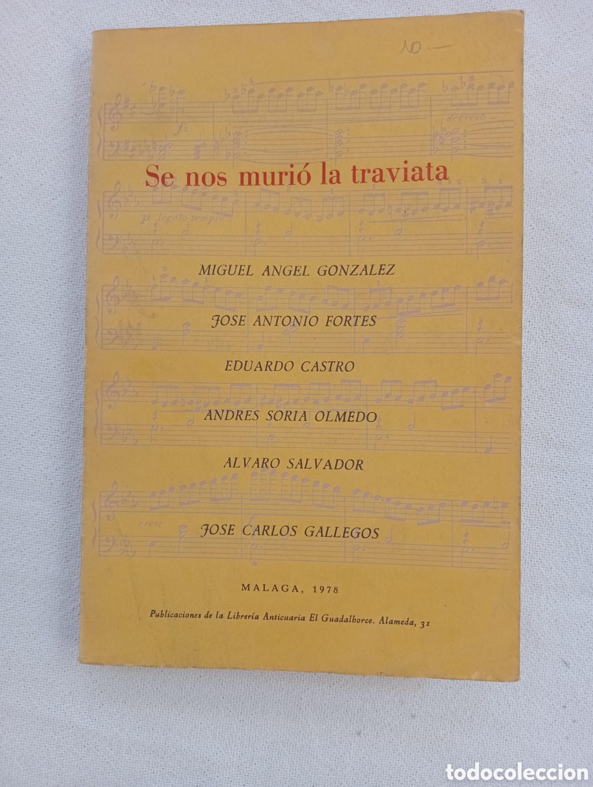 Libros de segunda mano: SE NOS MURIO LA TRAVIATA. MALAGA 1978. COLECTIVO 77. MIGUEL ANGEL GONZALEZ, JOSE A&ordm; FORTES, E CASTRO